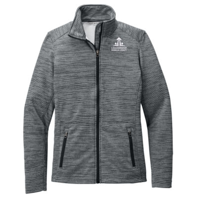 Port Authority Ladies Digi Stripe Fleece Jacket Thumbnail