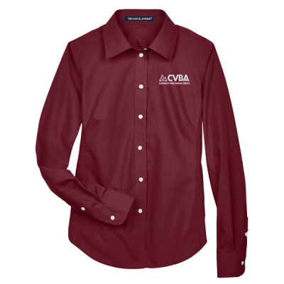 Devon & Jones Women's Crown Collection Broadcloth Woven Dress Shirt Thumbnail